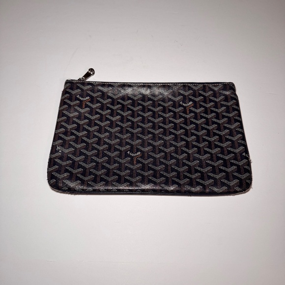 Goyard Senat Pouch MM - Brown 11.5" x 8" - Clutch Document Bag - Picture 1 of 10